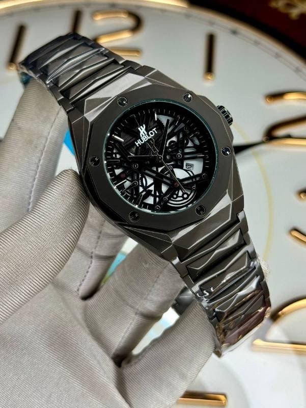  Hublot Spider full black watch (ওয়াটারপ্রুফ ১ বছর গ্যারান্টি)